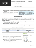 Exercices: La Mole: Exercice 1: Le Chloroforme