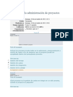 Procesos en La Administración de Proyectos - ModalidadExamenes - Semana5 - 10