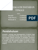 Olahraga Di Dataran Tinggi