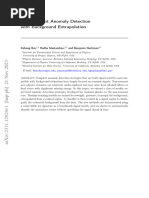 Non-Resonant Anomaly Detection With Background Extrapolation