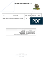 Codecam Construcciones S.A. de C.V.: WEDA L80 (WCSL80.01N T 460V 60HZ E 4" ANSI PC)