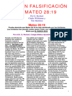 LA GRAN FALSIFICACION DEMATEO 28 - 19 - Por G. Reckart