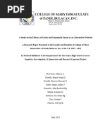 A Study On The Efficacy of Garlic and Gumamela Fusion As An Alternative Pesticide