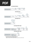 One Sample T-Test