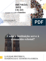 Aula 10 - Igreja Comunhão, Missão e Instituição (Parte 1)