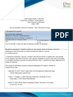 Activity Guide and Evaluation Rubric - Unit 2 - Task 2 - Decisions Under Risk