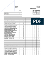 Jasmine Math Numeracyfor Pre and Post Assessment For Numearcy 1