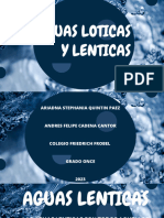 Aguas Loticas y Lenticas