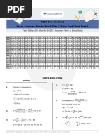 Answer Key 05 03 2023 Part Test 1 Major Test AZHARUDDIN 147