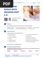 Letters and Emails Ielts Speaking Part 2 3 British English Teacher