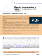 Evidence-Based Practice Implementation in Stroke Rehabilitation A Scoping Review of Barriers and Facilitators