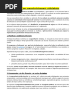 5 Pasos para Una Auditoría Interna de Calidad Efectiva