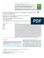 Does Sport Type Matter The Effect of Sport Discipline On Cognitive Control