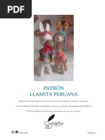 Patrón Llamita Peruana