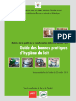 Guide Bonnes Pratiques Dhygiene Lait