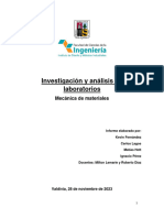 Informe Laboratorio Mecanica de Materiales