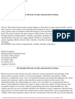 The Dynamic Diversity of Latin American Party Systems