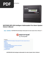 Nfs 320 Intelligent Addressable Fire Alarm System Manual