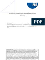 The Tamil Nadu Recognised Private Schools Regulation) Act, 1973