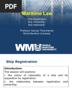 Maritime Law - WMU139 Ship Registration