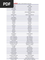 Guia Vocabulario Ingles HEALTH and ILLNESS Salud y Enfermedad