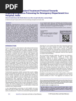 Developing A Standard Treatment Protocol Towards Organophosphorus Poisoning For Emergency Department in A Hospital India