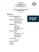 Business Implementation Report - FORMAT. Final