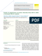 Trends of Competencies in Teacher Education From 2015 To 2020: A Systematic Review Analysis