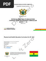 Physical Education and Health CCP Curriculum B7 B10 Draft Zero