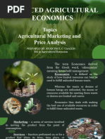 Agri Marketing & Price Analysis