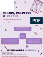 Pulvis, Pulveres Dan Kapsul