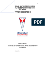 Equidad de Genero y Trabajo Domestico