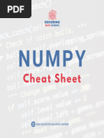 Numpy Cheat Sheet