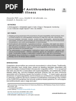 The Use of Antithrombotics in Critical Illness - 202