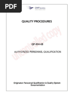 QP-304-03 Authorized Personnel Qualification