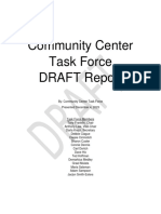 Community Center Task Force Report Draft