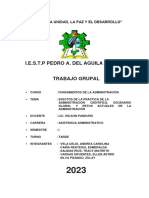 Efectos de La Administración Cientifica - Asistencia Administrativa