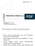 Pertemuan Ke 10 Materi Ke 9 Strategi - Lokasi Dan Layout