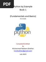 Python by Example Book 1 (Fundamentals and Basics)