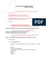 Detailed Lesson Plan Format SCIENCE