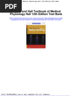 Guyton and Hall Textbook of Medical Physiology Hall 12th Edition Test Bank