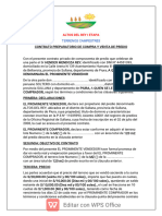 Modelo de Contrato Preparatorio de Compraventa de Predio