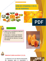 Determinacion de Vitamina C