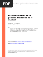 Leibson, Leonardo (2008) - Encadenamientos en La Psicosis. Incidencia de Lo Musical