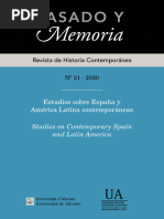 Pasado y Memoria Revista de Historia Contemporanea Num 21 2020 Estudios Sobre Espana y America Latina Contemporaneas 1032200