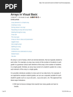 Arrays - Visual Basic - Microsoft Docs