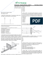 5 Lista de Exercícios - Lentes Esféricos - 27!09!17 - COM RESOLUÇÃO