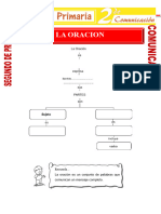 La Oracion para Segundo de Primaria