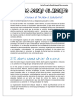 10 Mitos Sobre El Aborto