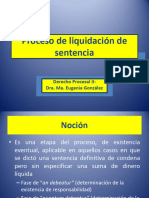 Liquidación de Sentencia